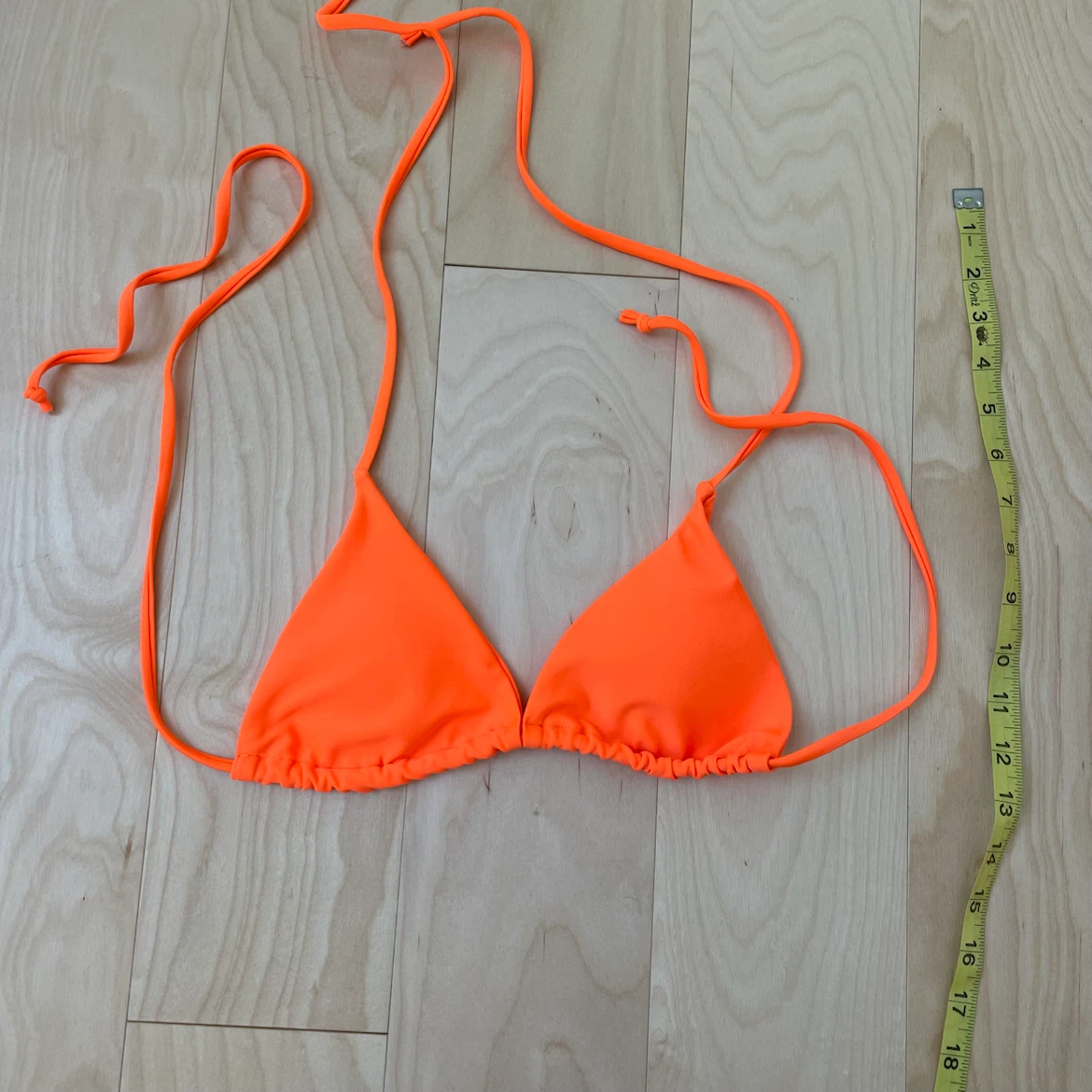 Bright Orange String Bikini Top