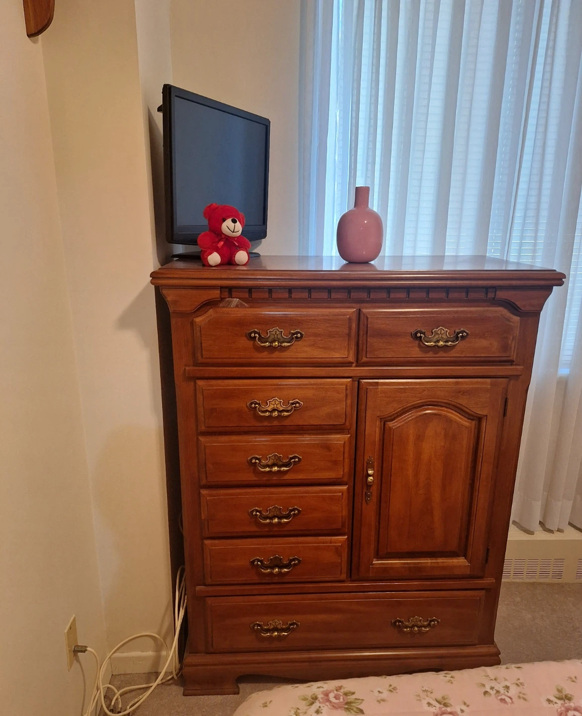 Wooden Dresser with Cabinet