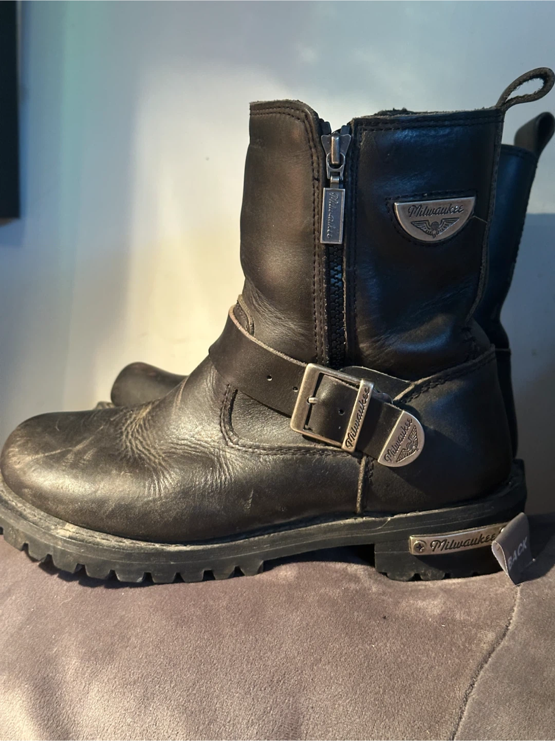 Milwaukee Leather Women's Afterburner Boots - Size 6.5