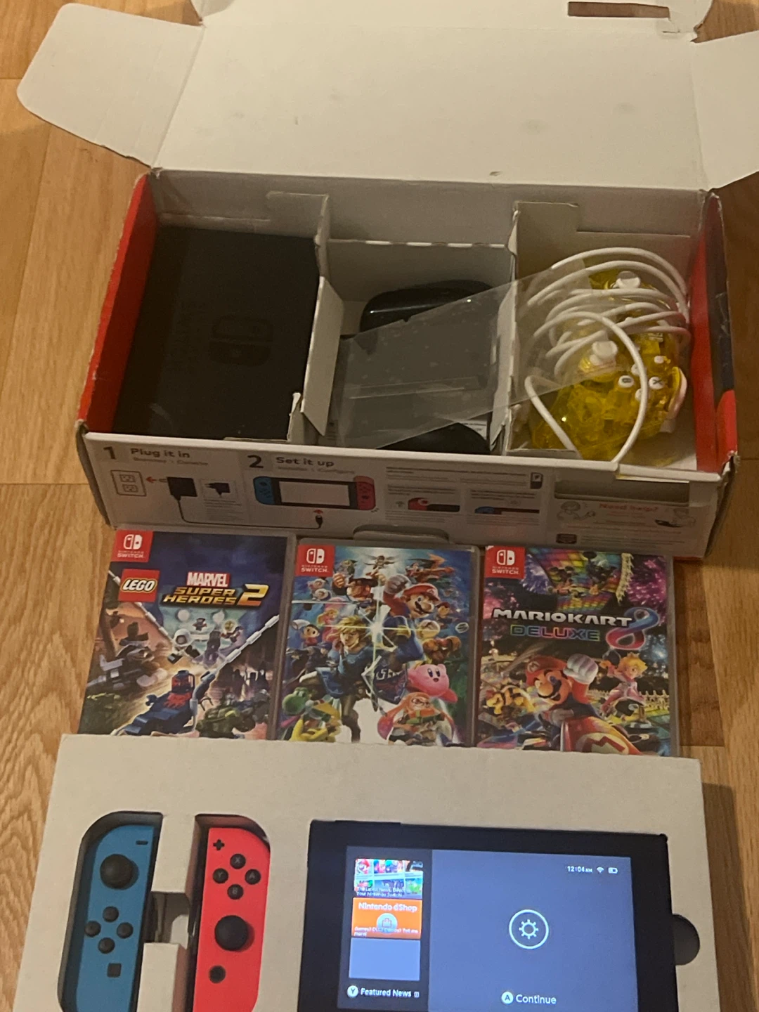 Nintendo Switch Console with Games - photo 2
