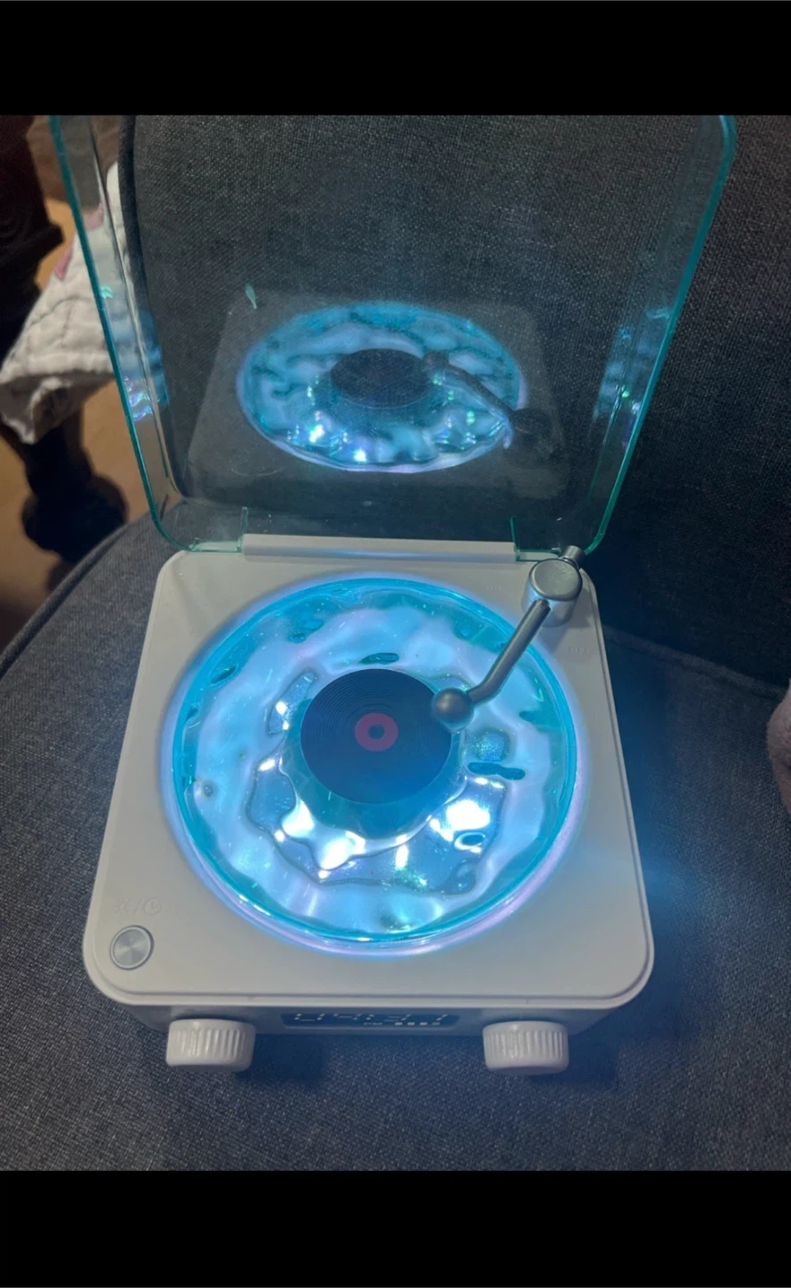 Retro Record Player Bluetooth Speaker with LED Lights - photo 2