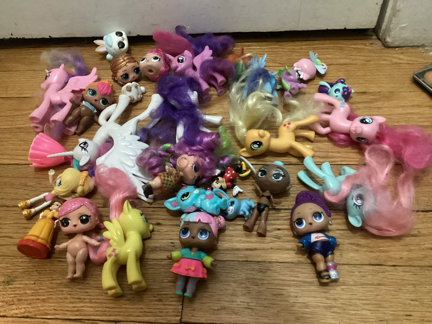 Assorted LOL Dolls and My Little Pony Figures Lot