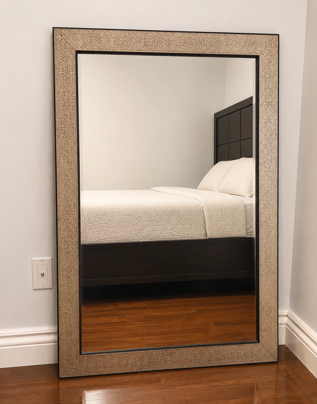 Decorative Framed Mirror ( dresser not included)
