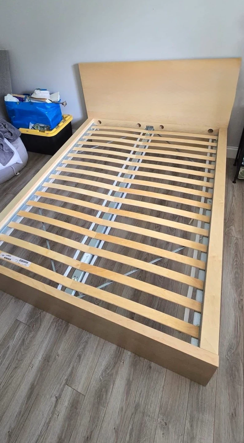 IKEA MALM Queen bed frame in oak colour