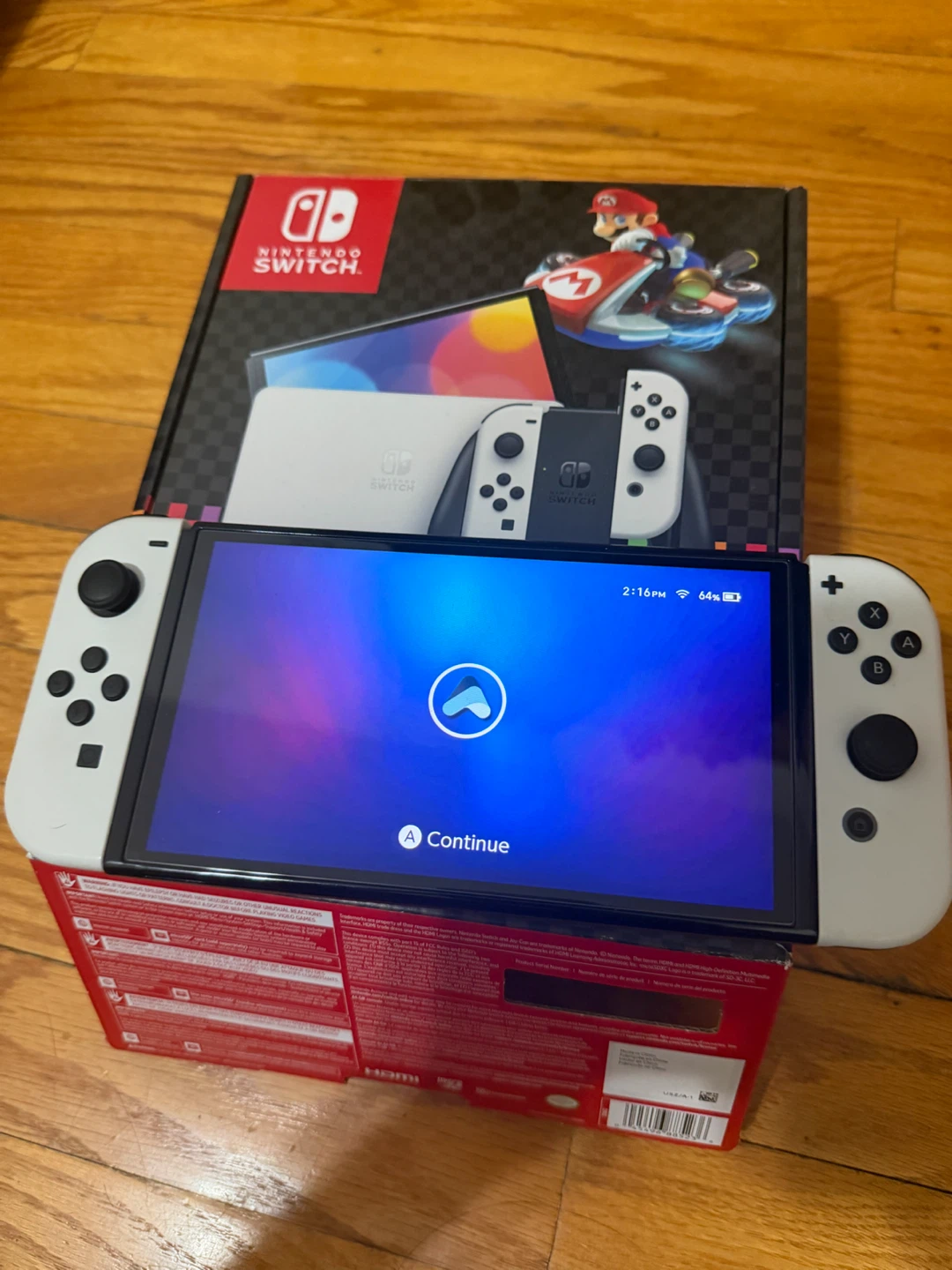 Nintendo Switch OLED Model - White Modded with games