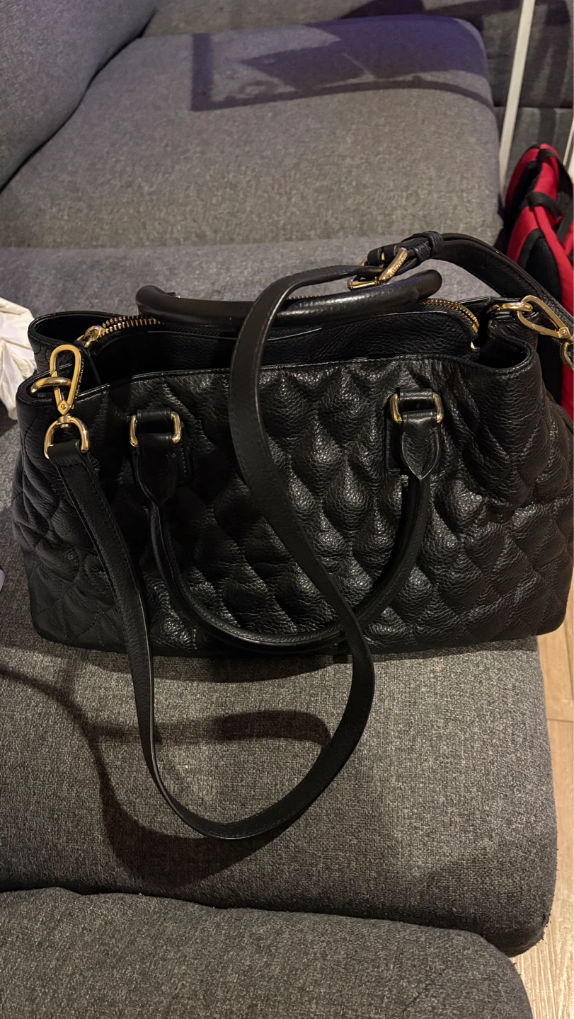 Vera Bradley Black Quilted Satchel Handbag - photo 5