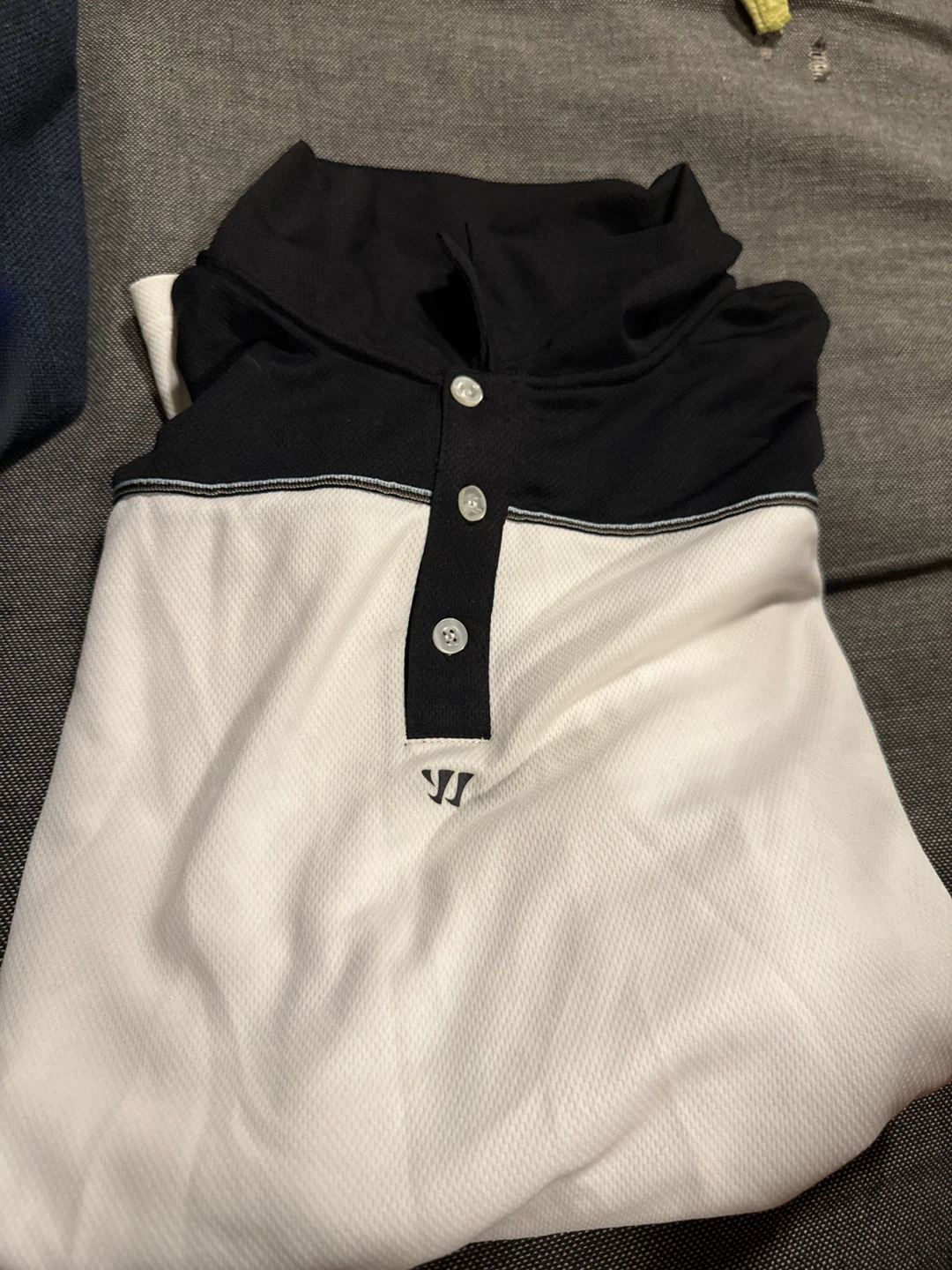 Warrior Polo Shirt XXL Black and White