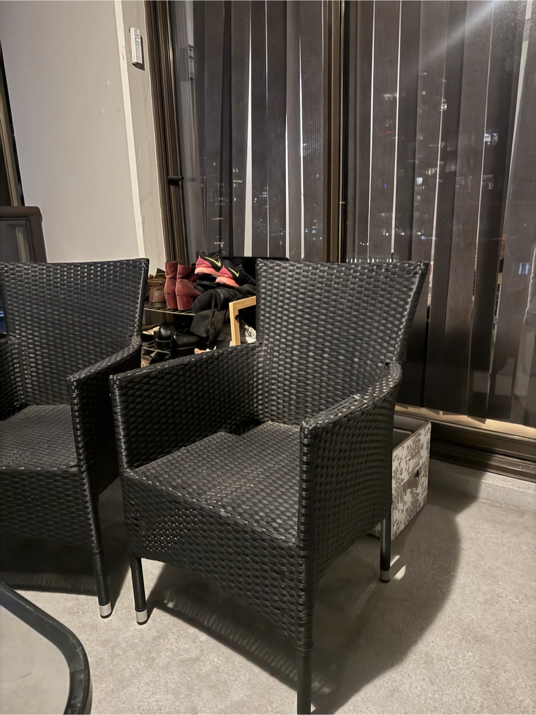 Wicker patio chair - 3 chairs - photo 2