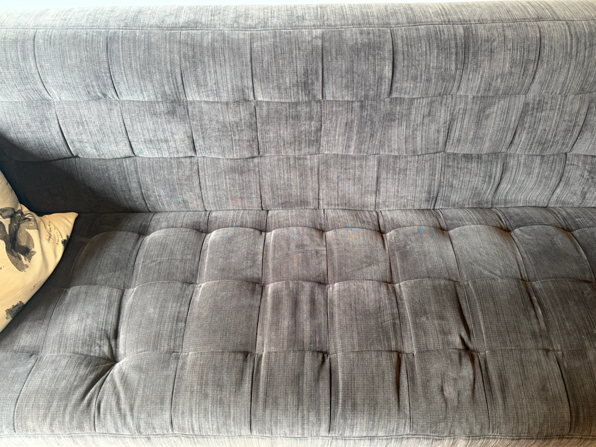 Gray Tufted Sofa - photo 3