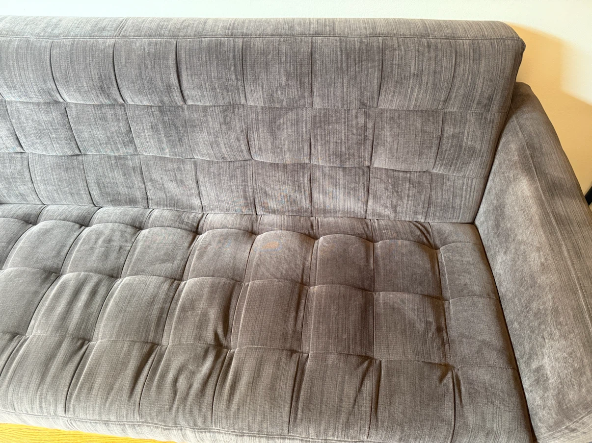 Gray Tufted Sofa - photo 4