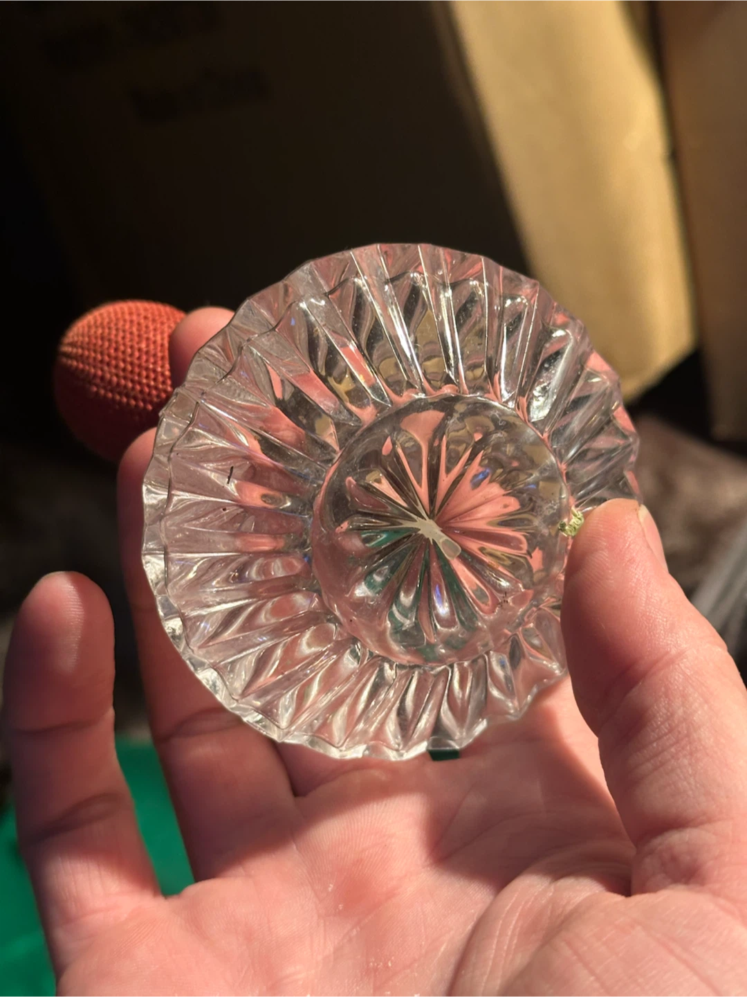 Vintage Crystal Glass Perfume Atomizer Bottle - photo 4