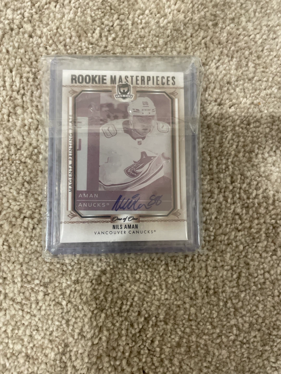 1of1 Nils Aman 2002/3 Retro Auto Future Watch Rookie Masterpiece - photo 3
