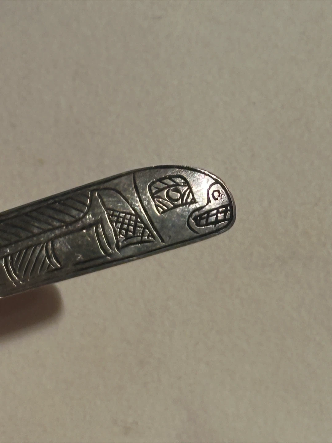 Hand made Haida First Nations Sterling Bella Bella Spoon - photo 5