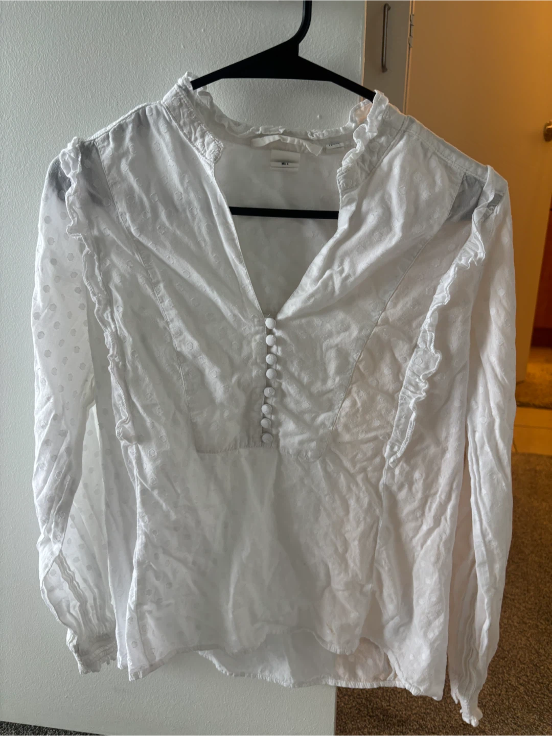 White Polka Dot Blouse