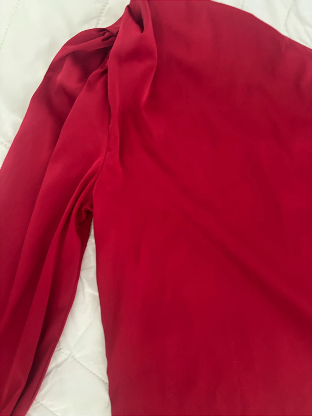 Red One Shoulder Top - photo 2