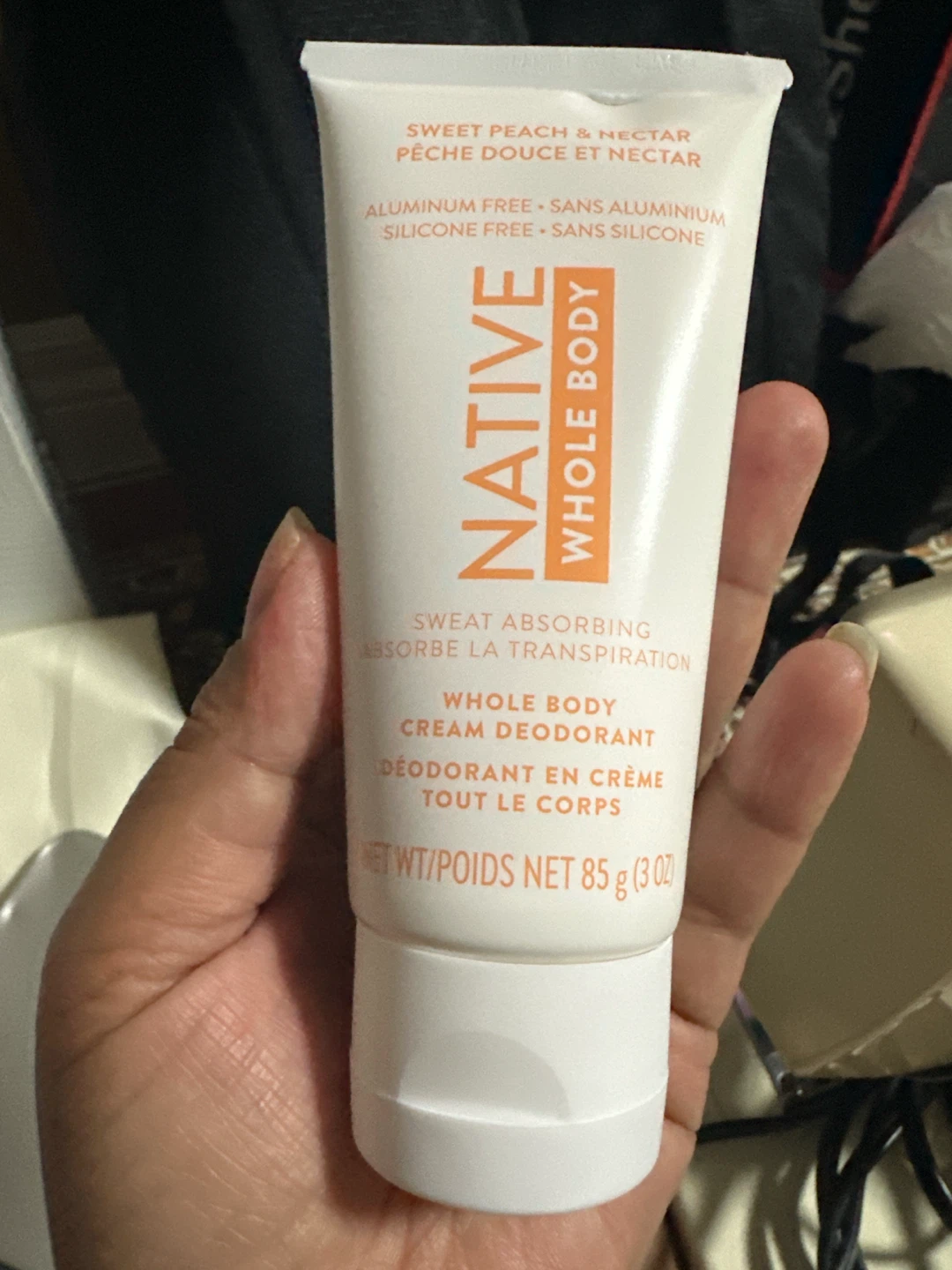 Native Whole Body Cream Deodorant - Sweet Peach & Nectar