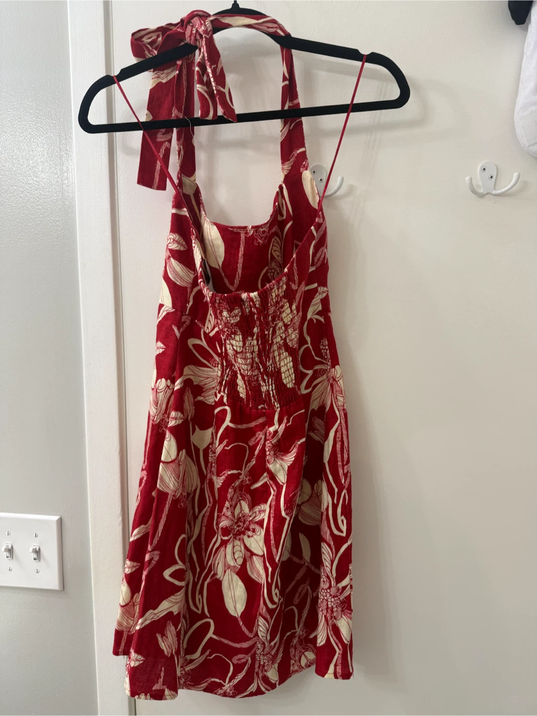 Reformation Red Floral Mini Dress - photo 3