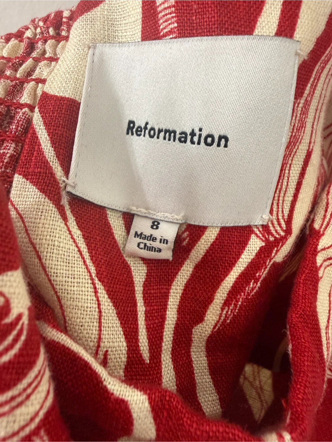 Reformation Red Floral Mini Dress - photo 5