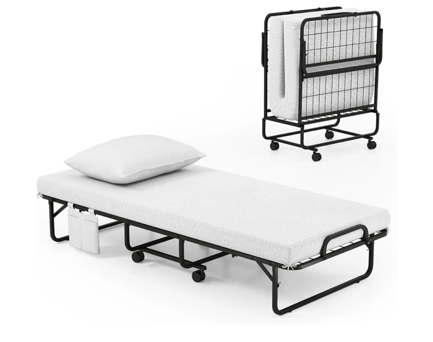 Folding Bed with Memory Foam Mattress