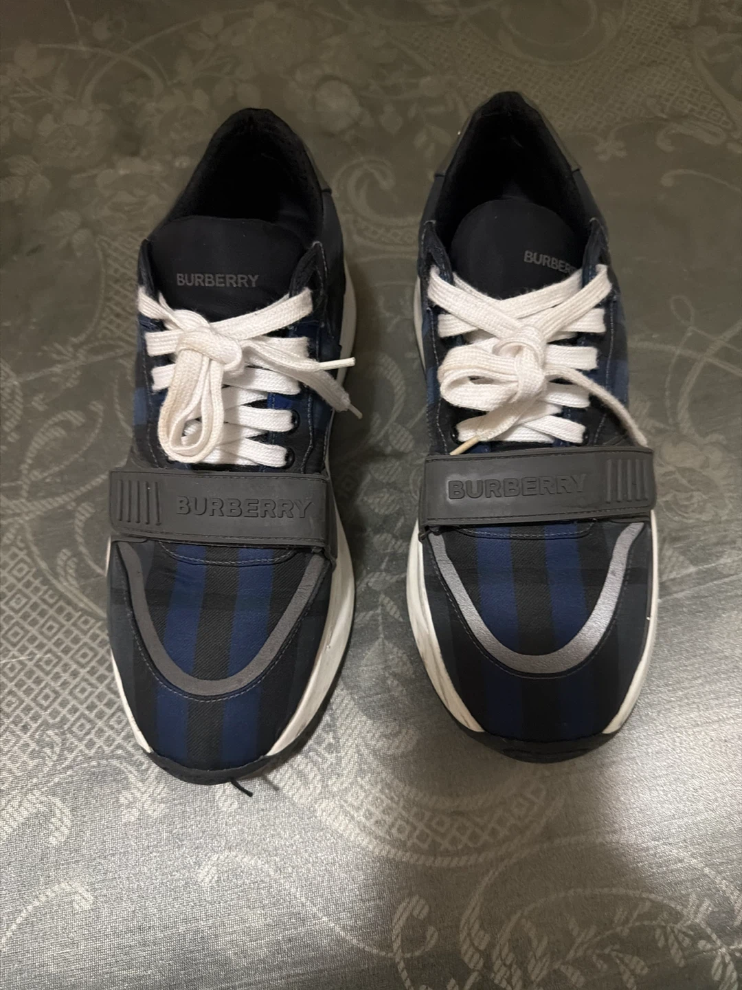 Burberry Sneakers - Blue Plaid - photo 3
