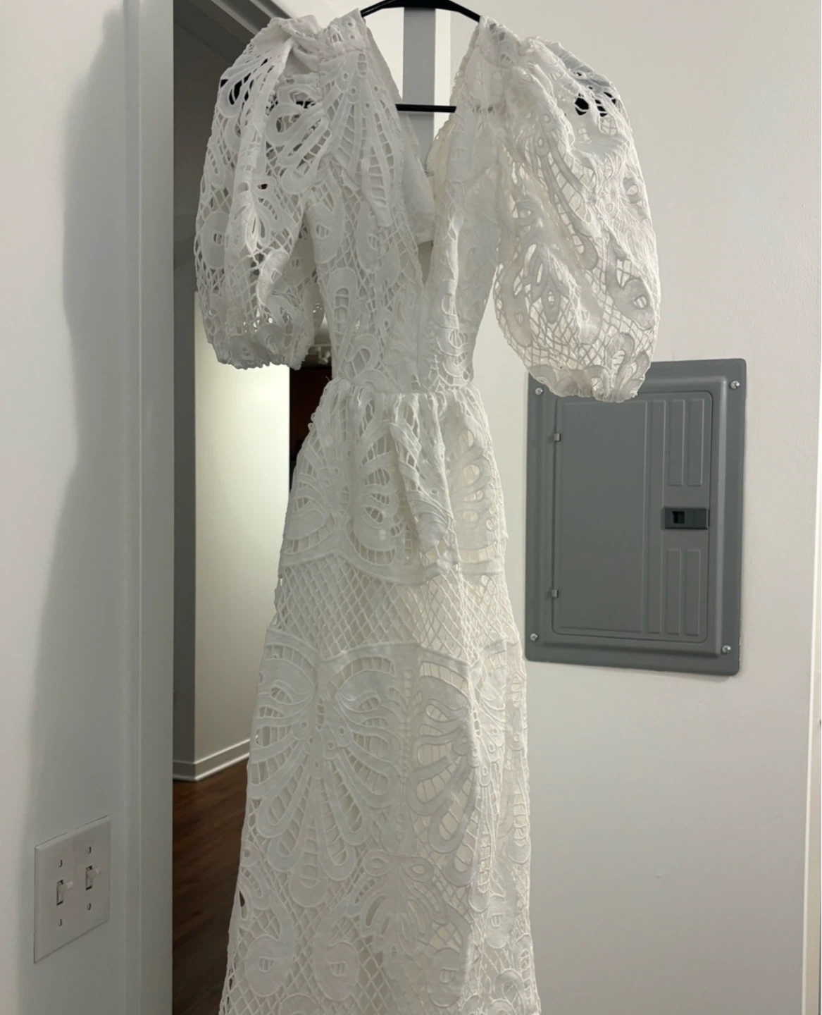Showpo White Lace maxi dress