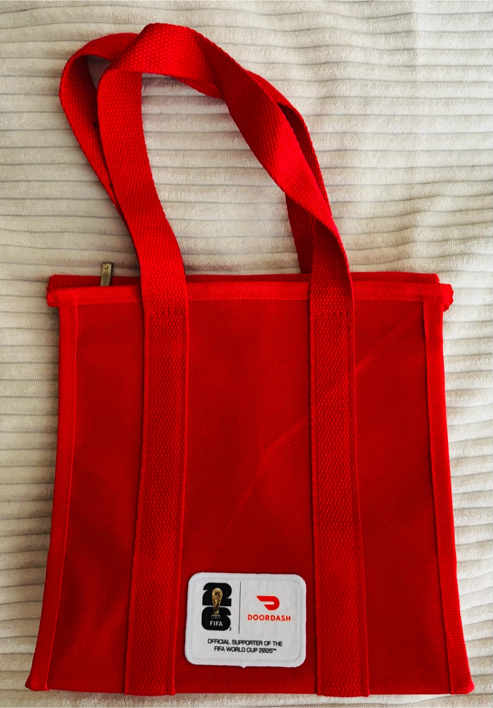 FIFA World Cup 2026 and DoorDash Red Tote Bag