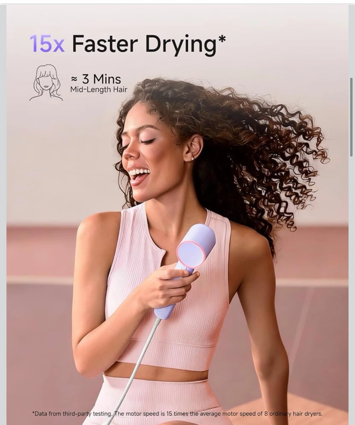 Laifen Air 15 x Fast Drying Ionic Hair Dryer - Purple - photo 3