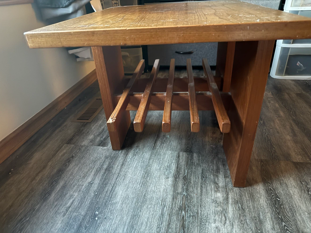 Wooden End Table - photo 2