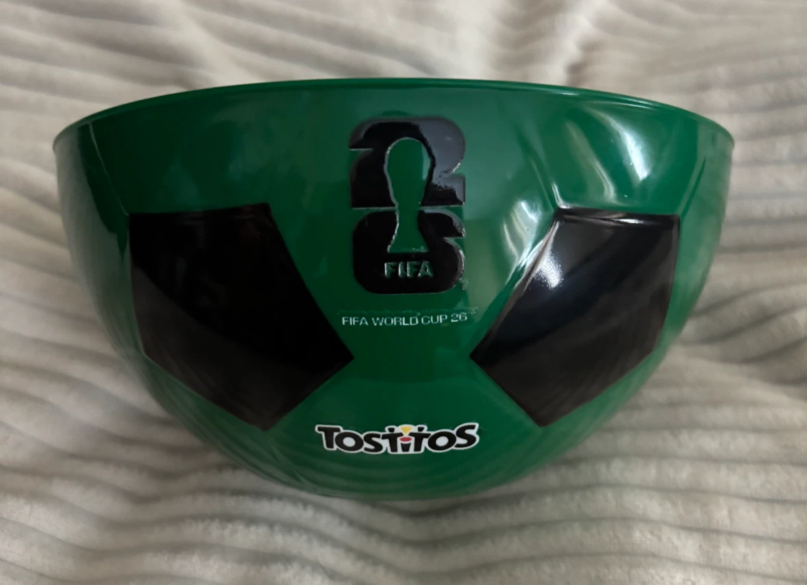 Tostitos FIFA World Cup 2026 Green Soccer Ball Bowl