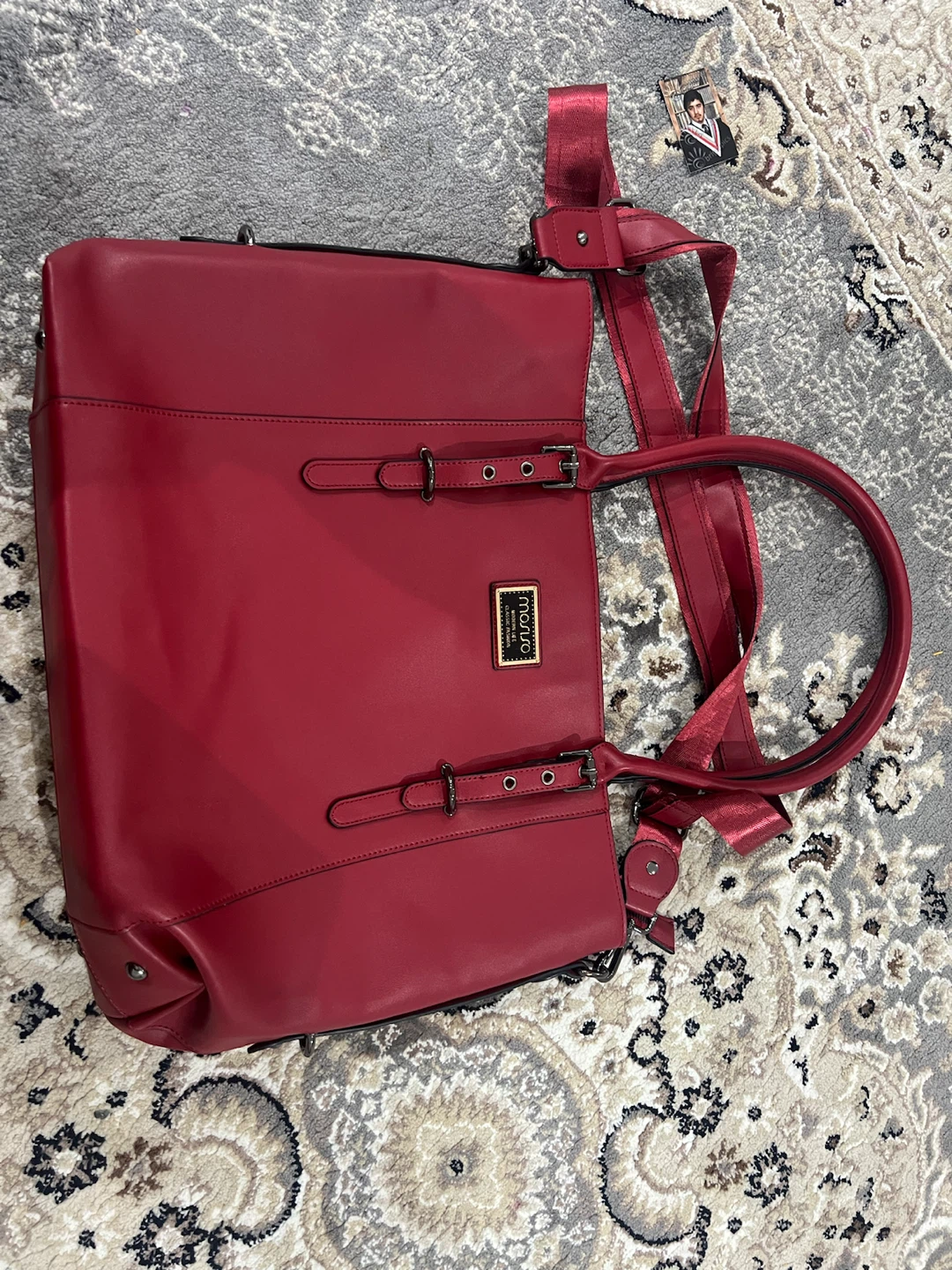 Moyna Red Tote Bag