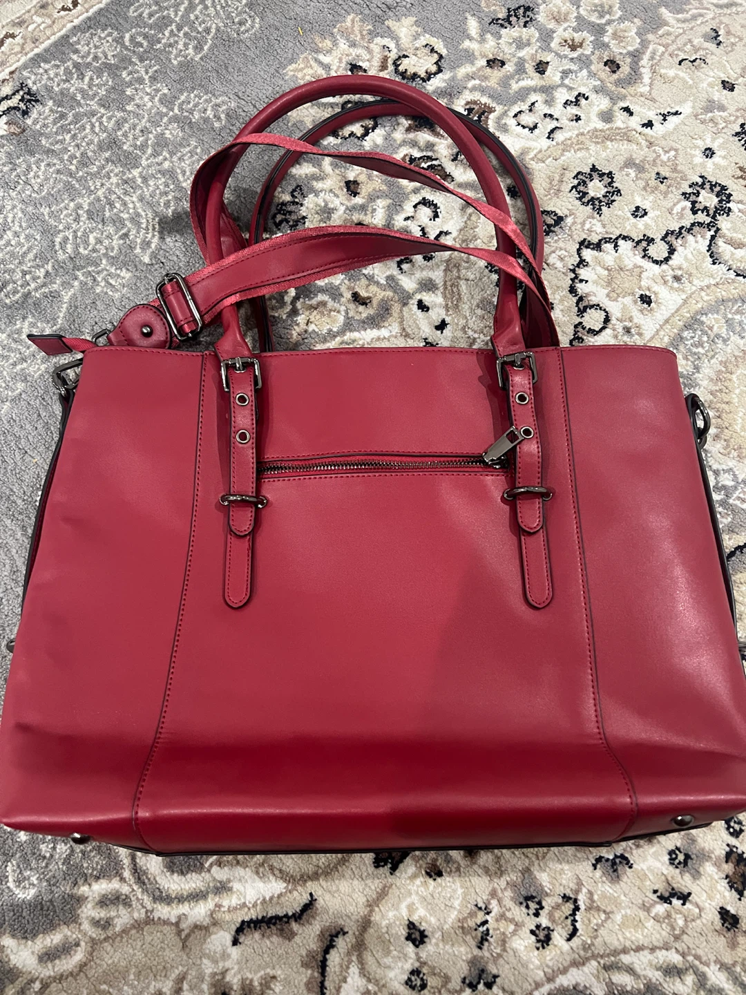 Moyna Red Tote Bag - photo 2