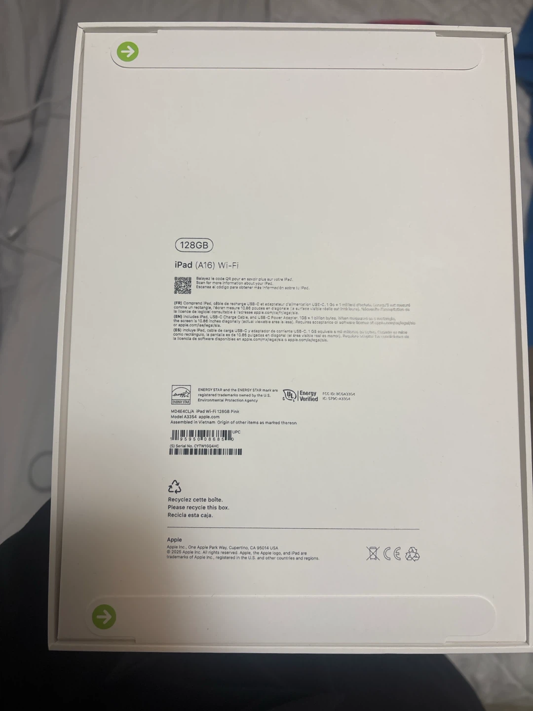 Apple iPad A16 128GB Wi-Fi Pink - photo 3