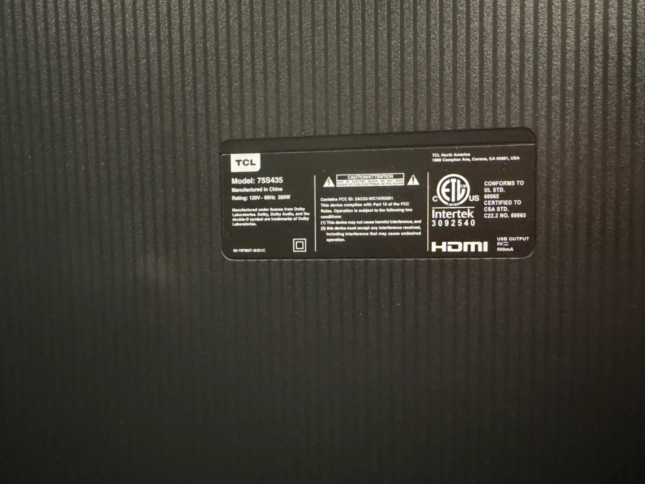 TCL 75 4K UHD Roku Smart TV - photo 3