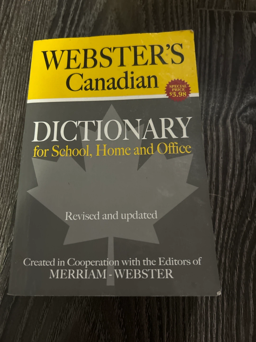 Webster's Canadian Dictionary for School, Home and Office