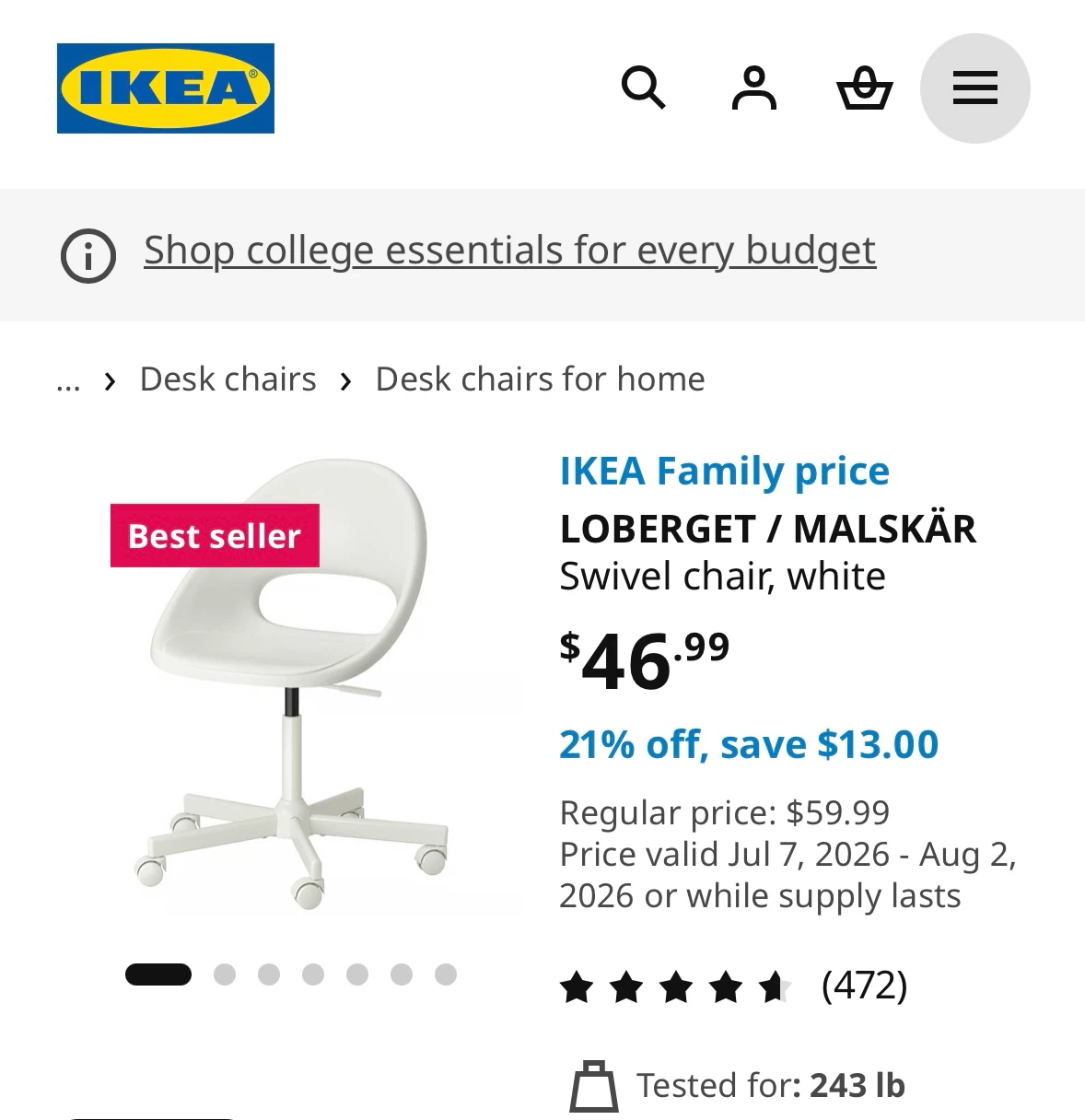 IKEA Chair - photo 3