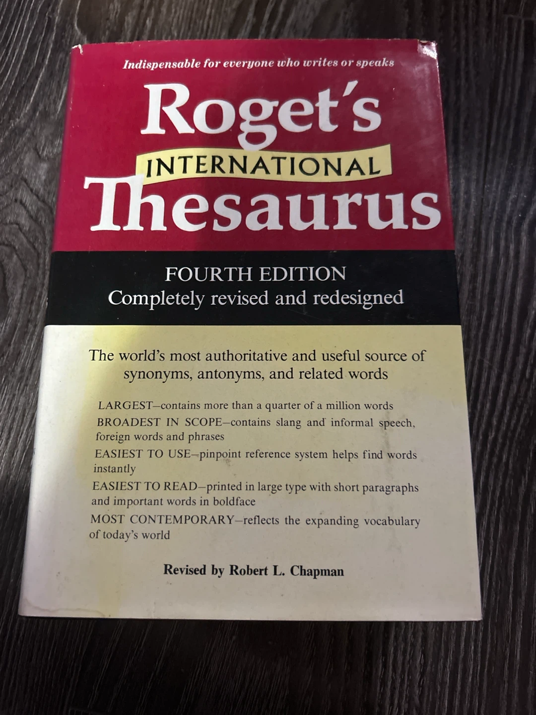 Roget's International Thesaurus Fourth Edition