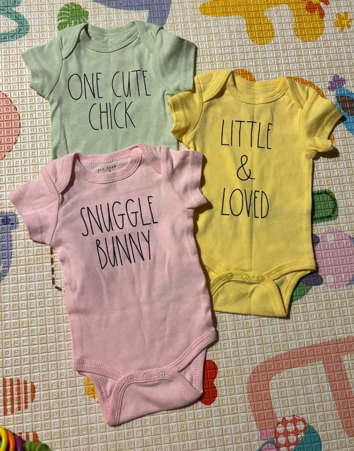 Rae Dunn Baby Onesie Bundle 0-3 months