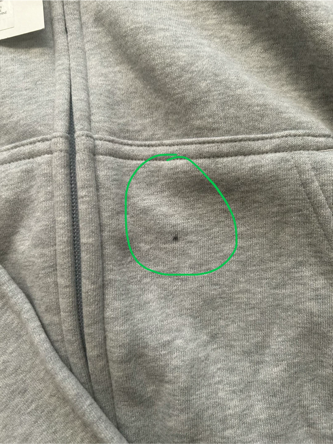 Aritzia Boyfriend Fit Zip-Up Hoodie M/M Heather Chrome - photo 3