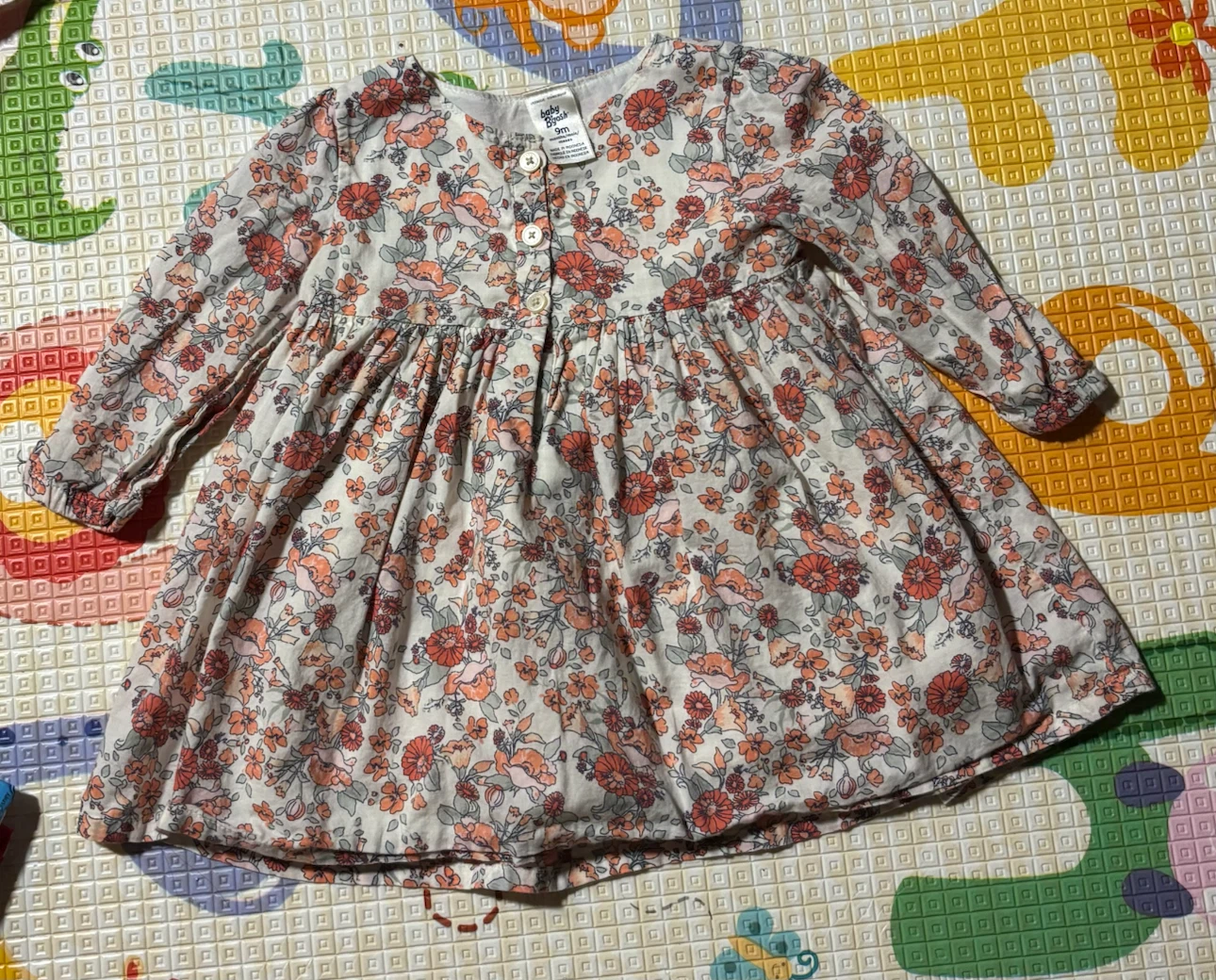 Baby OshKosh Floral Dress - 9 Months