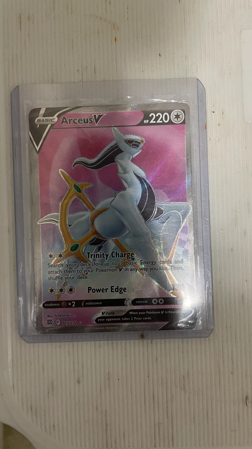 Arceus V 165/172 Pokémon Card