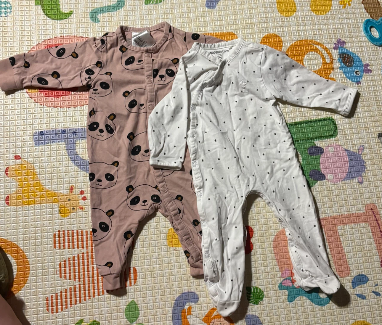 Baby Sleepers - Pandas & Stars 2-4 months