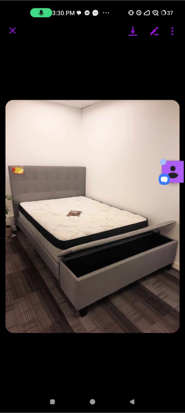 Bed frame and storage