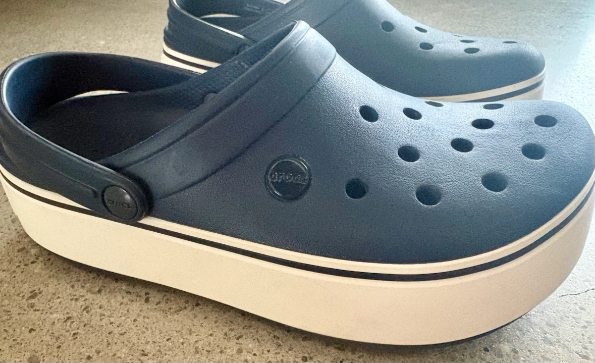 Crocs Crocband Platform Clog M7 W9 Navy/White - photo 3