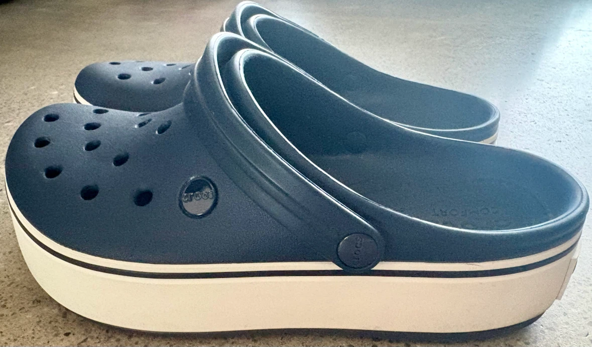 Crocs Crocband Platform Clog M7 W9 Navy/White - photo 5