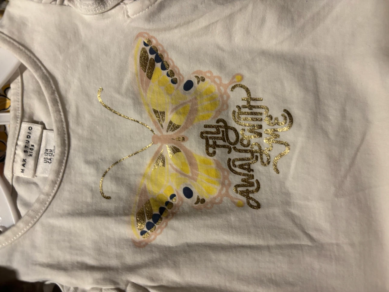 Max Studio Kids Girls Butterfly T-Shirt & Jacket Set - photo 2