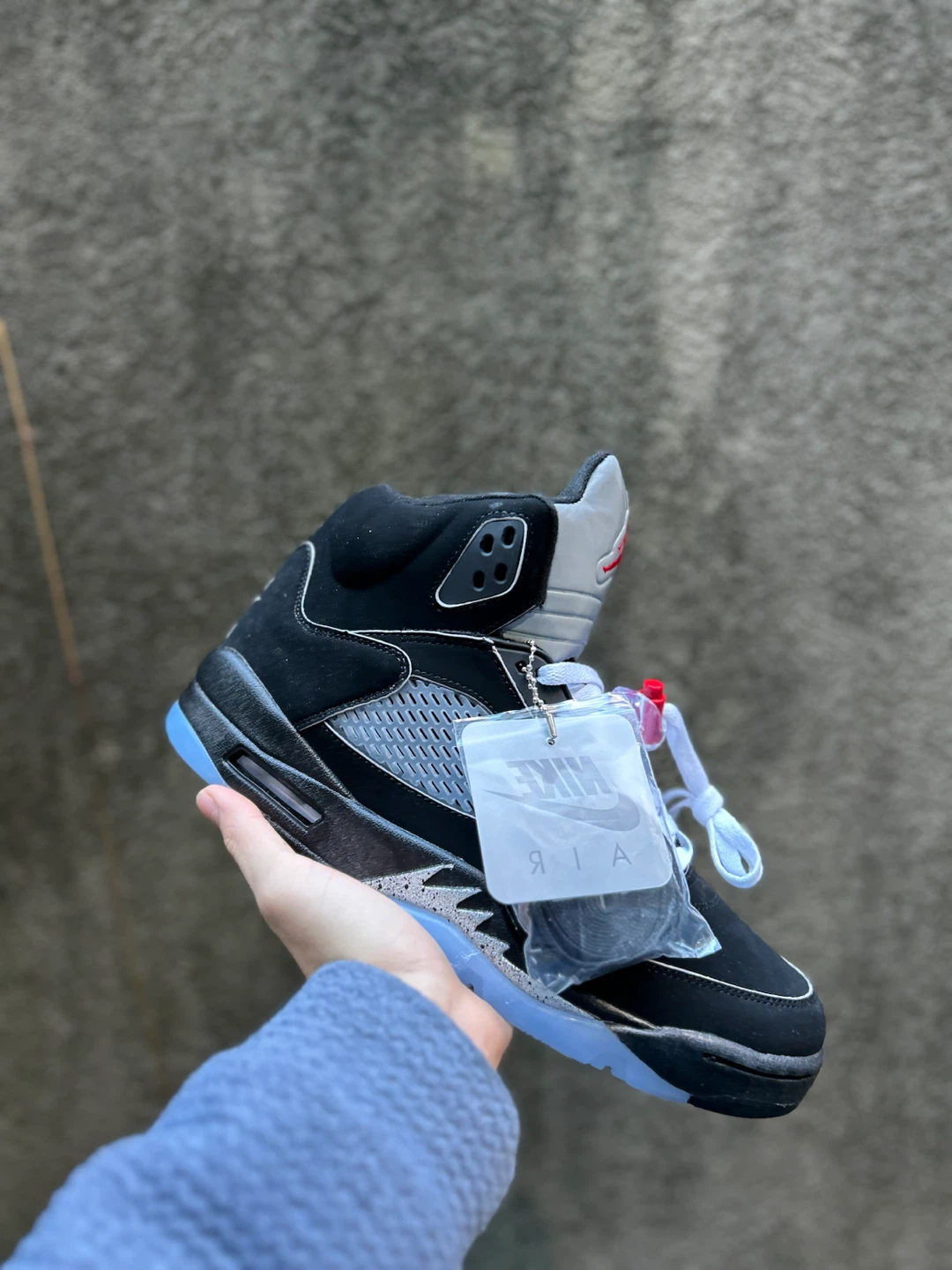 Air Jordan 5 Black Grey - photo 3