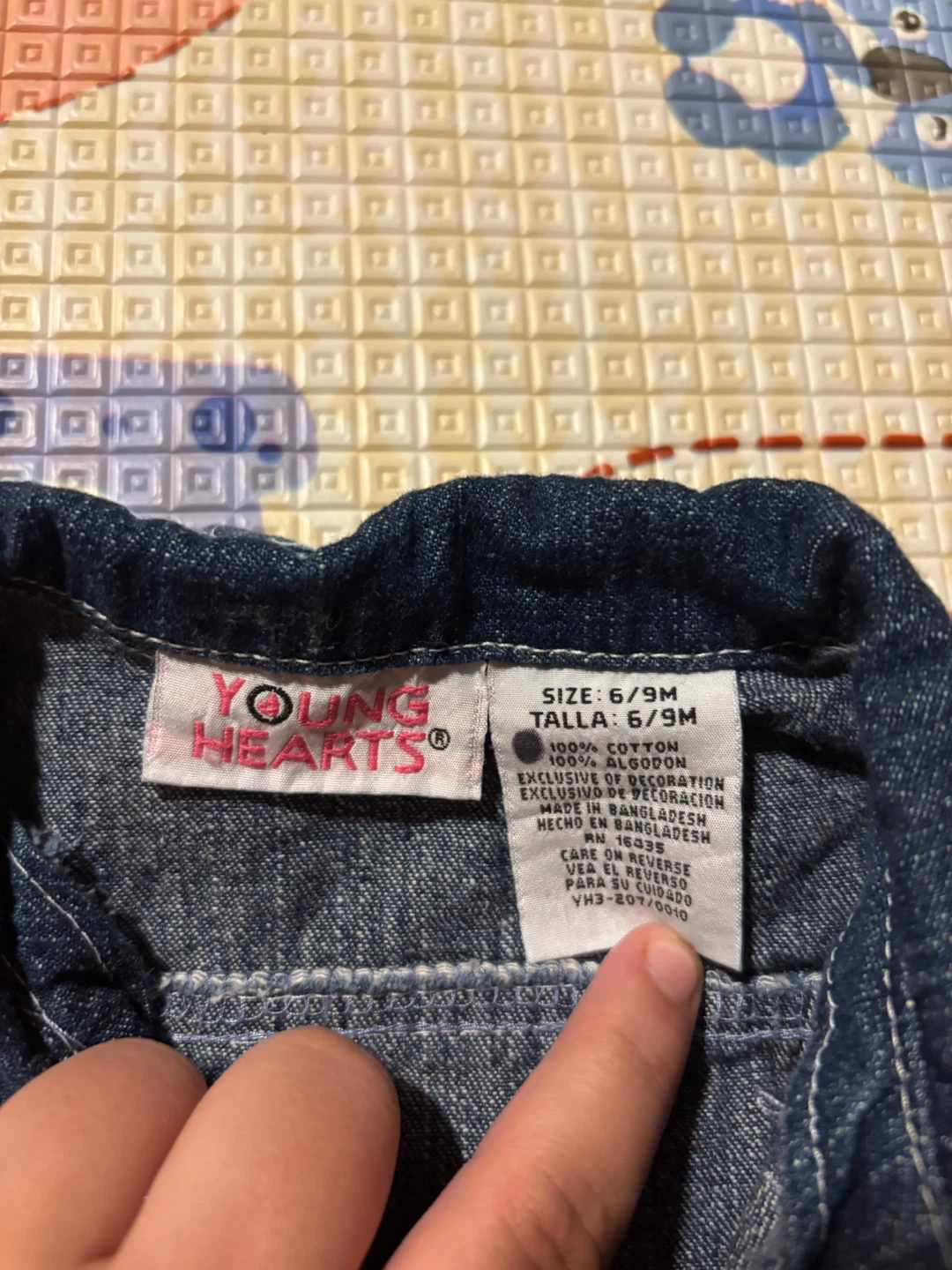 Young Hearts Denim Jacket & Shorts Set - 6/9M - photo 2