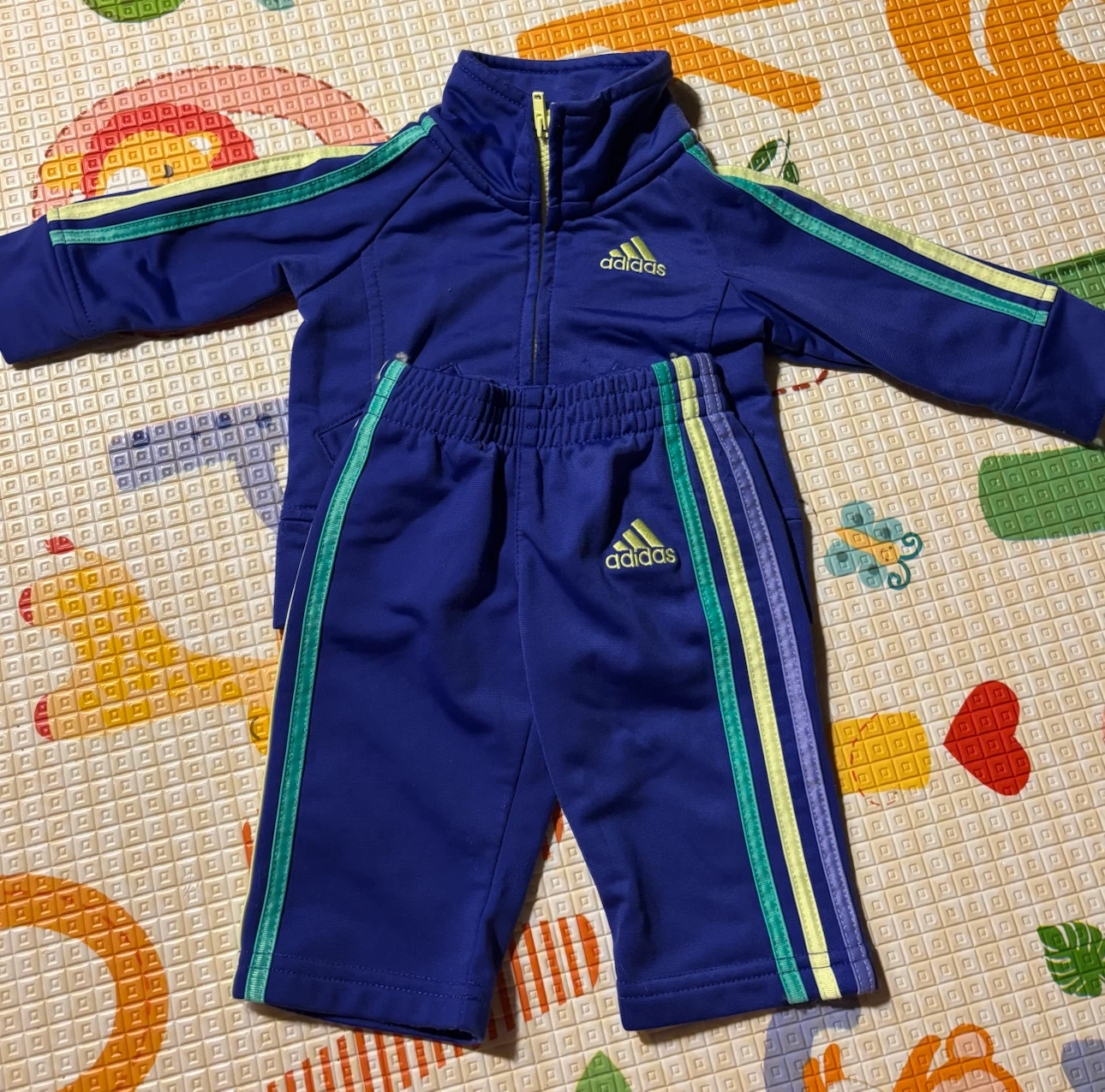 Adidas Baby Tracksuit Set - Blue
