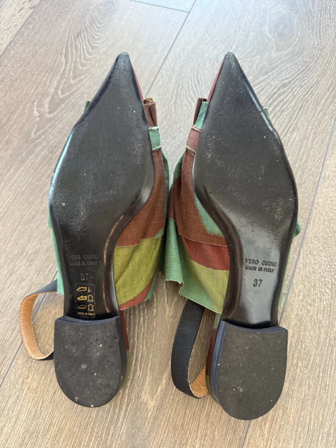 VERO CUOIO Women's Slingback Heels Size 37 Made in Italy - photo 4