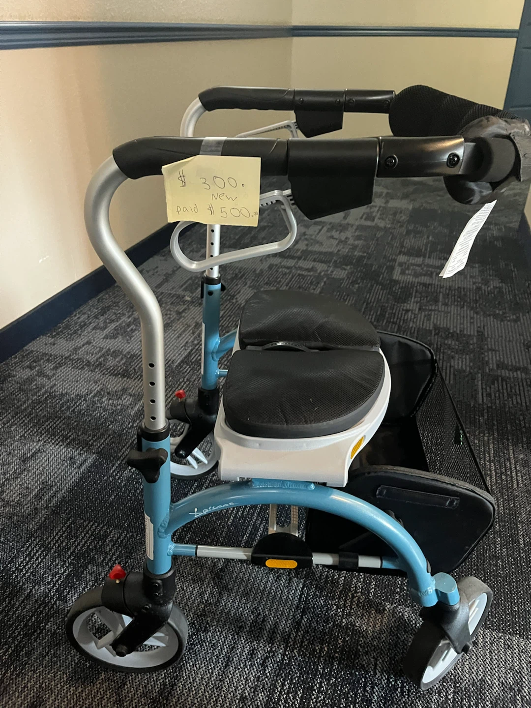 Evolution Rollator Walker with Seat and Basket